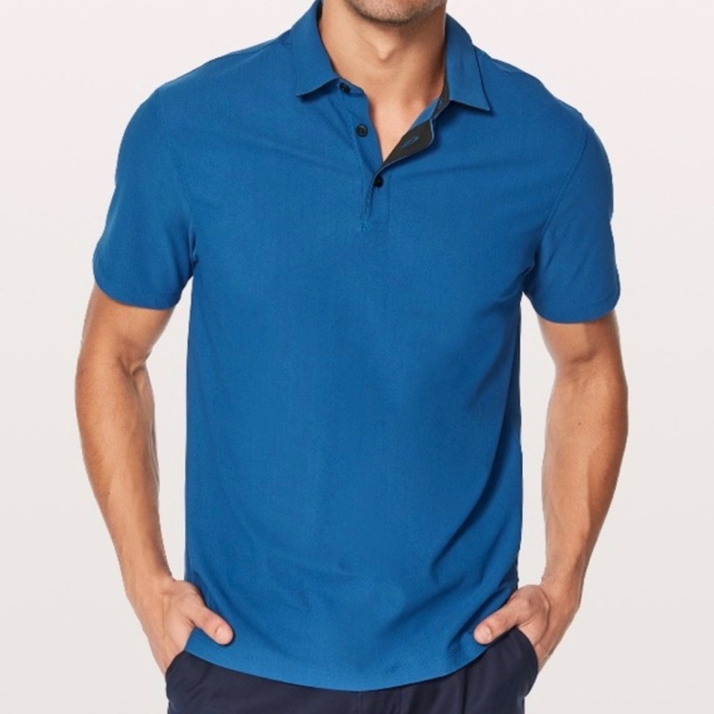NWT ROYAL LULULEMON MEN’S TWILL CHILL POLO XL